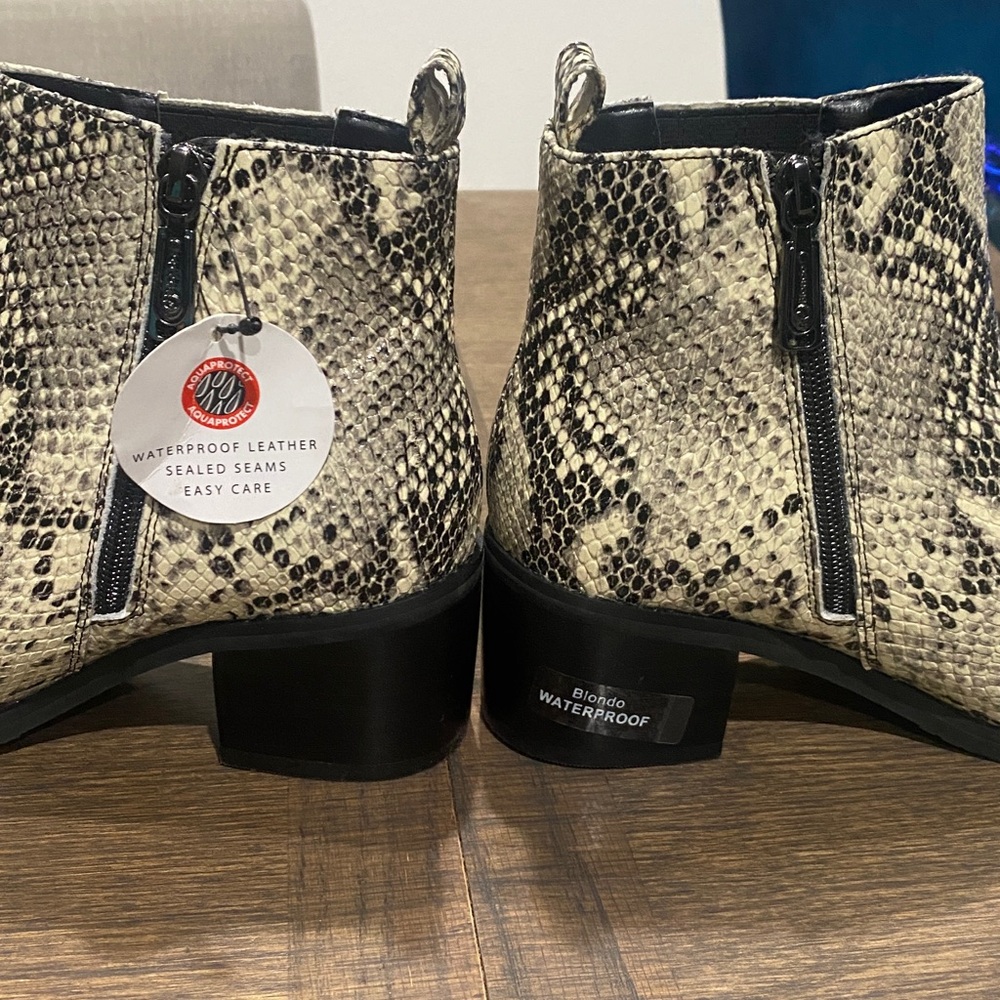 Blondo Snake Print Boots with Black Accents - Picture 7 of 17